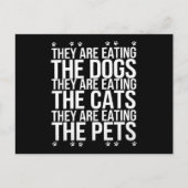 彼らは食べペットのトランプの猫である ポストカード (正面)