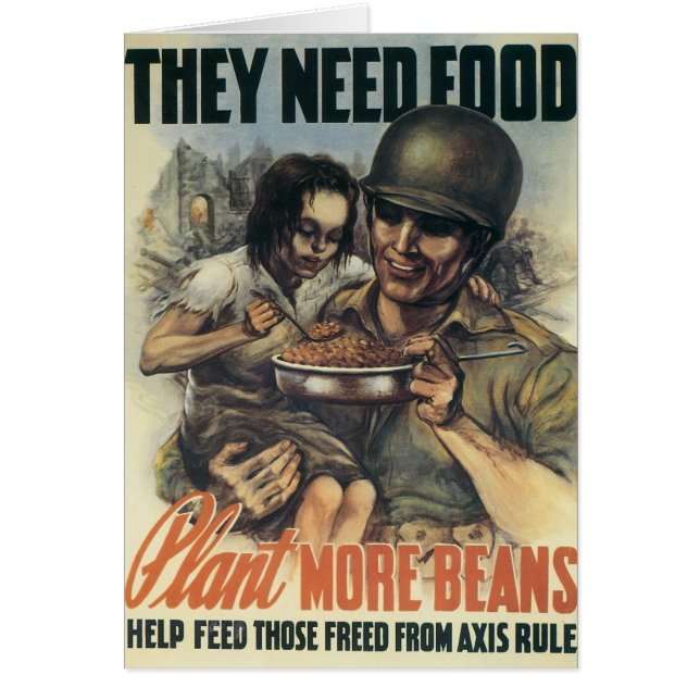 彼らは食べ物を必要とする～もっと豆を植える (正面)