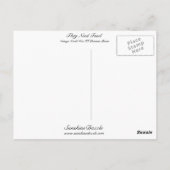 彼らは食べ物を必要とする~もっと豆を植える ポストカード (裏面)