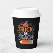 彼らは食べ犬と猫とペットのハロウィン 紙コップ (正面)