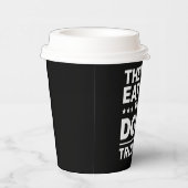 彼らは食べ犬のディベートおもしろいトランプ引用文 紙コップ (右)