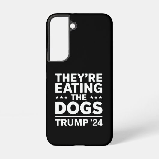 彼らは食べ犬のディベートおもしろいトランプ引用文 SAMSUNG GALAXYケース (裏面)