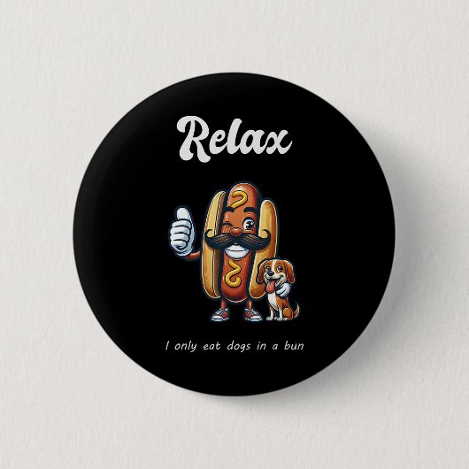 彼らは食べ犬の猫のペットTrump Kamala De 缶バッジ (正面)