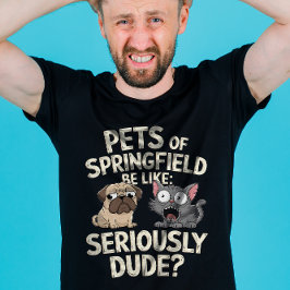 彼らは食べ犬の猫の食べペットのトランプ Tシャツ