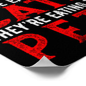 彼らは食べ猫とペットだ ポスター (角)