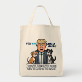 彼らは食べThe Dogs おもしろい Trump Kamala 2024 トートバッグ