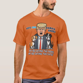 彼らは食べThe Dogs おもしろい Trump Kamala 2024 Tシャツ