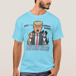 彼らは食べThe Dogs おもしろい Trump Kamala 2024 Tシャツ