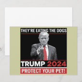 彼らは食べThe Dogs Trump 2024の討論だ 招待状 (正面/裏面)