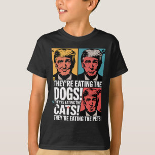 彼らは食べThe Dogs Trump Vs Kamala 2024 選 Tシャツ