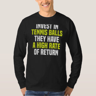 彼らは高い率のテニスボールに投資する Tシャツ