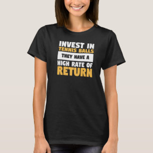彼らは高い率のテニスボールに投資する Tシャツ