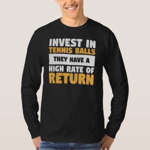 彼らは高い率のテニスボールに投資する Tシャツ