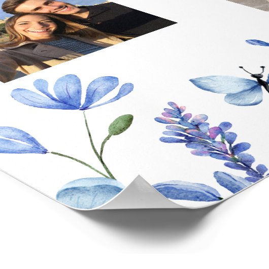 彼らは10の写真青の野花を試合した場所 ポスター (角)