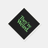 彼らは2024年の風変わり大統領選挙ハリス・トランプ スタンダードカクテルナプキン (角)