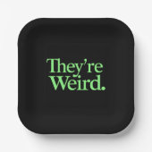 彼らは2024年の風変わり大統領選挙ハリス・トランプ ペーパープレート (正面)