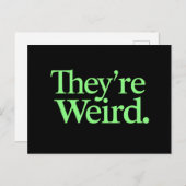 彼らは2024年の風変わり大統領選挙ハリス・トランプ ポストカード (正面/裏面)