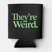 彼らは2024年の風変わり大統領選挙ハリス・トランプ 缶クーラー (正面)