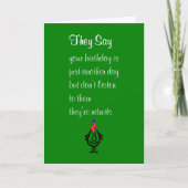 彼らは、おもしろいなハッピーバースデーの詩言います カード (正面)