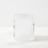 彼らは、私をMのためにEl Jefeおもしろい Skeleton Mexiconと呼ぶ フロストグラスマグカップ (中央)