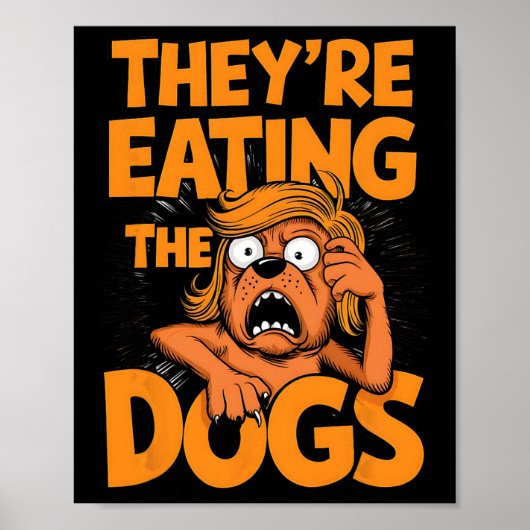 彼らはDogs 食べ Kamala Harris Trumpの議論だ ポスター (正面)