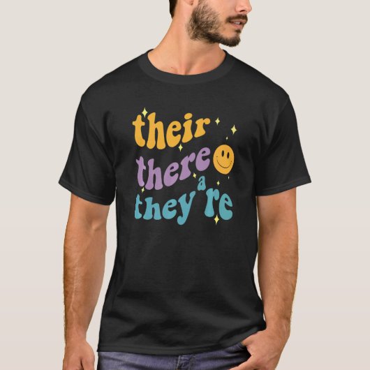 彼らはGroovy英語の文法先生だ Tシャツ (正面)