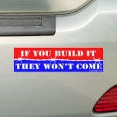 彼らもしは作らない来の- TRUMP 2016 バンパーステッカー (車上)