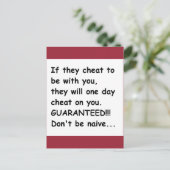 彼らもしは君のために浮気するだろうな ポストカード (スタンド正面)