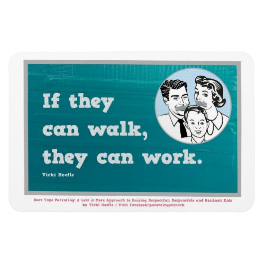 彼らもしは歩くことができる、彼らは働くことができる。マグネット マグネット (横)