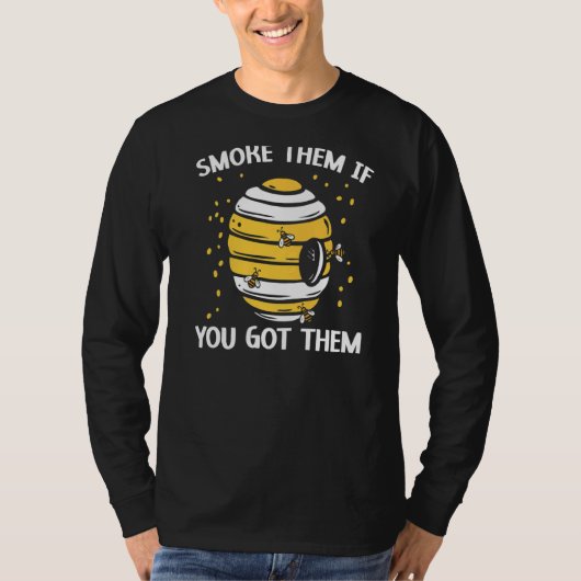 彼らもしを吸得う蜂の飼育員ビーキーピ Tシャツ (正面)