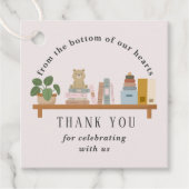 彼らを予約する棚赤ちゃんシャワー少女 フェイバータグ (正面)