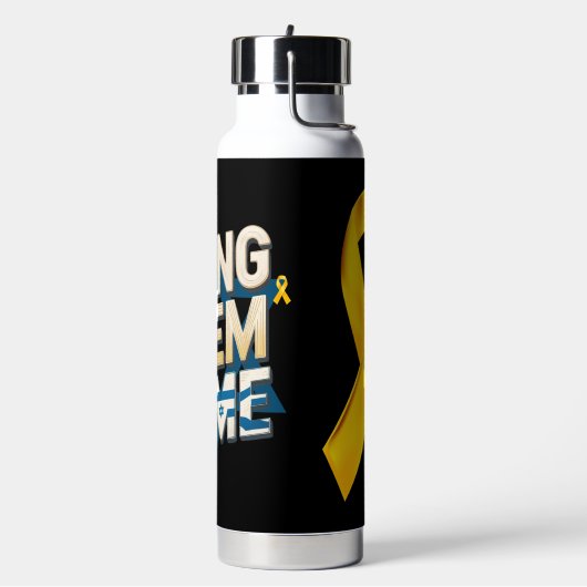 彼らを今すぐ家に連れて帰れ – イスラエル人質のために団結 ウォーターボトル (左面)