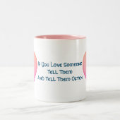 彼らを愛していると言え感動的 ツートーンマグカップ (中央)