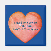 彼らを愛していると言え感動的 マグネット (正面)