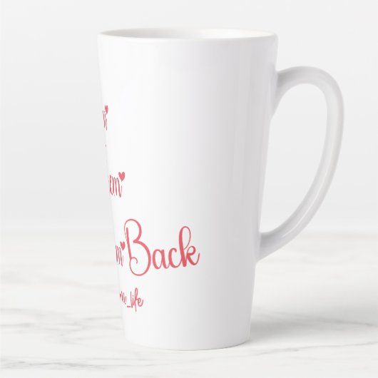 彼らを愛し与えておばあちゃんおもしろい カフェラテマグ (右)