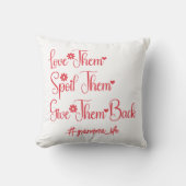 彼らを愛し与えておばあちゃんおもしろい クッション (正面)