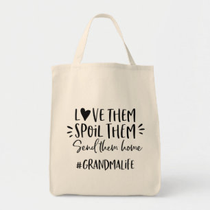 彼らを愛し、彼らを甘やかし、家に送り届ける#grandmalife トートバッグ