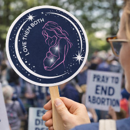 彼らを愛するプロライフ教会またはイベント ハンドファン