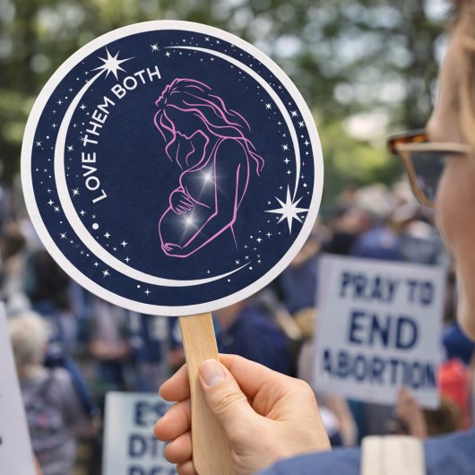 彼らを愛するプロライフ教会またはイベント ハンドファン