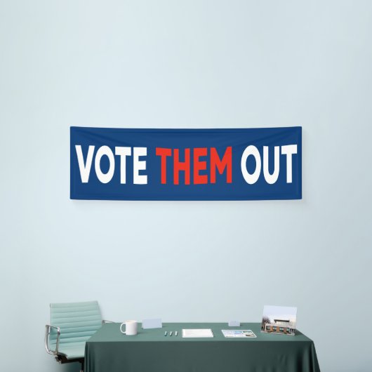 彼らを政治的なはっきりした文字に選ぶ 横断幕 (トレードショー)