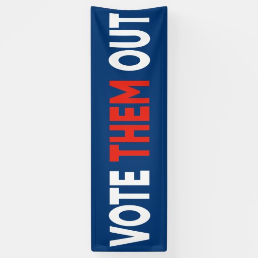 彼らを政治的なはっきりした文字に選ぶ 横断幕 (縦)