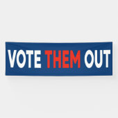 彼らを政治的なはっきりした文字に選ぶ 横断幕 (横)