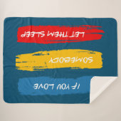 彼らを眠らせる シェルパブランケット (正面(横))