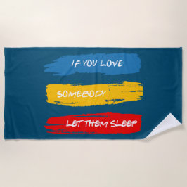 彼らを眠らせる ビーチタオル