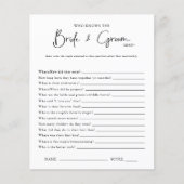 彼らを知っている最高の人 |ブライダルシャワー (正面)