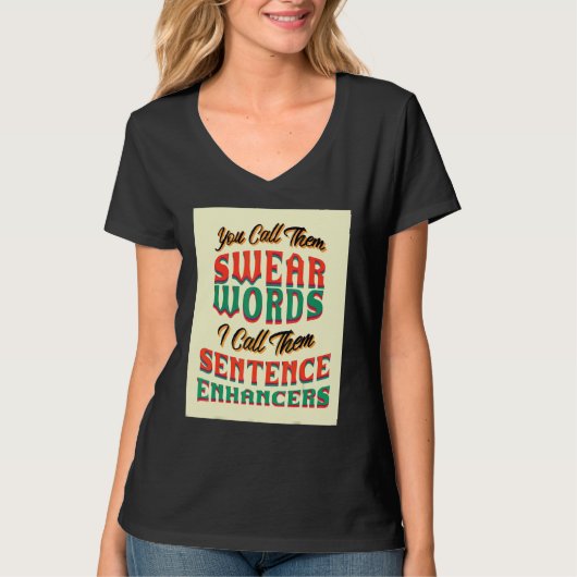 彼らを罵る言葉を皮肉なことわざ Tシャツ (正面)