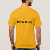 彼らを考える人々はすべてをir…実際に知っています tシャツ (裏面)