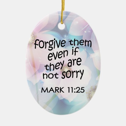 彼らを許す セラミックオーナメント (正面)