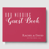 彼らエレガントはミニマルの後で幸せに暮らし結婚た ゲストブック (正面)