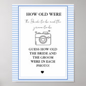 彼らエレガントは何歳だったブライダルシャワーゲームサイン ポスター (正面)
